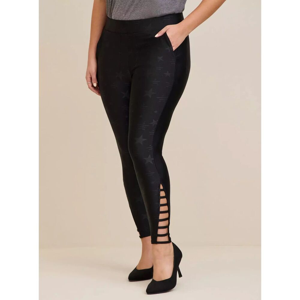 Torrid Womens Full-Length Signature Waist Embossed Lattice Pocket Legging 00/Med